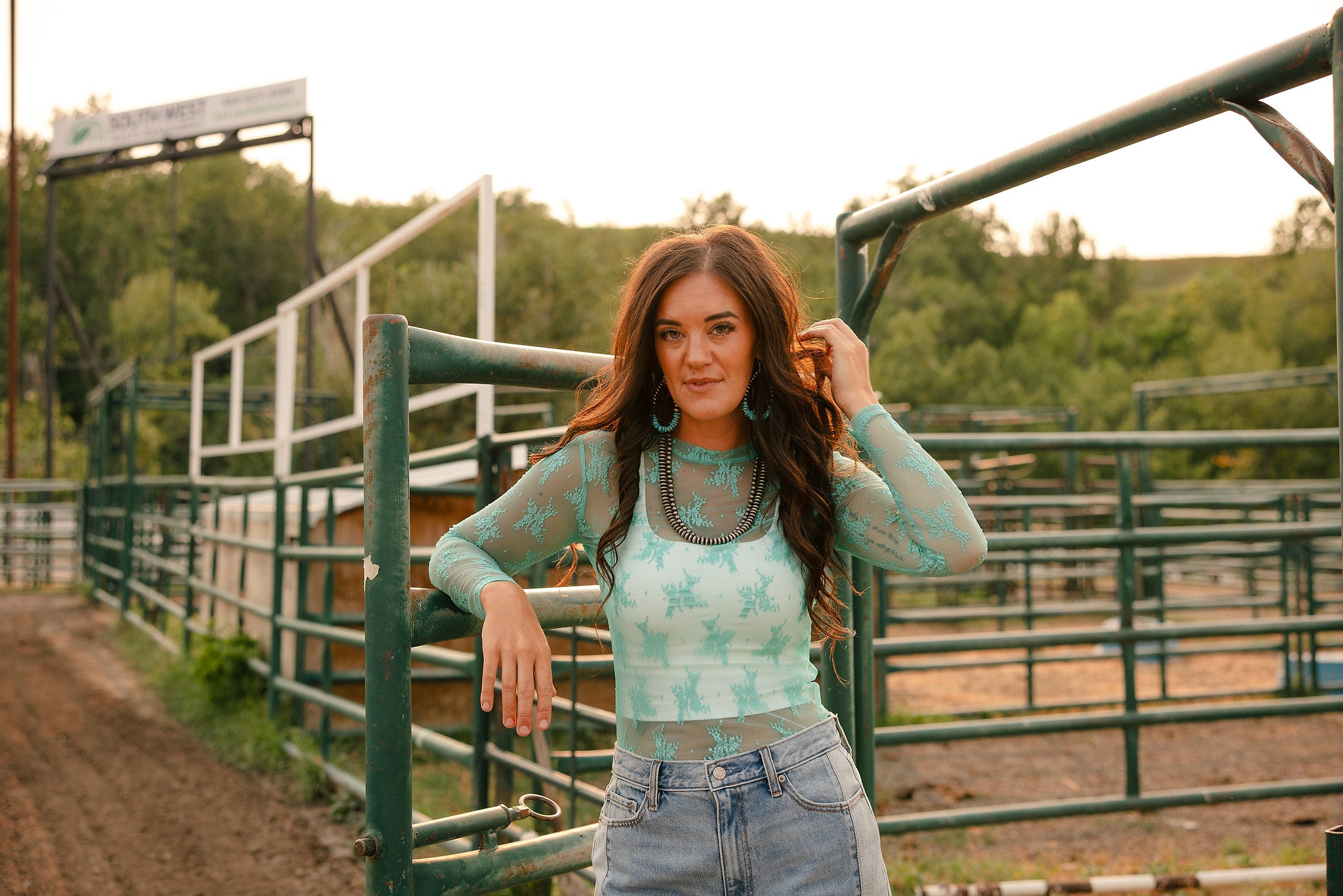 The Loretta Lace Top - Mint – Small Town Collective