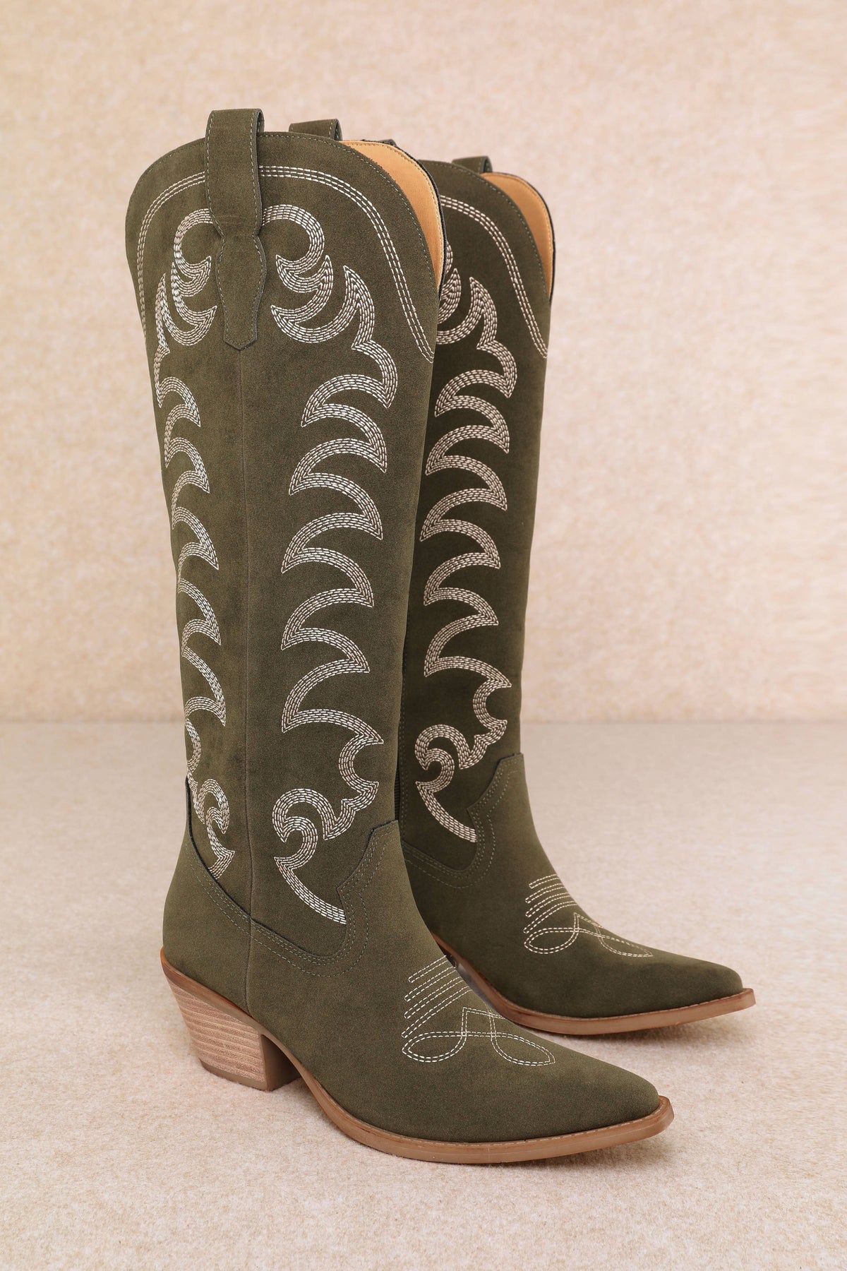 The Faye Boot - Olive