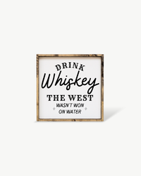 Drink Whiskey Framed Bar Print