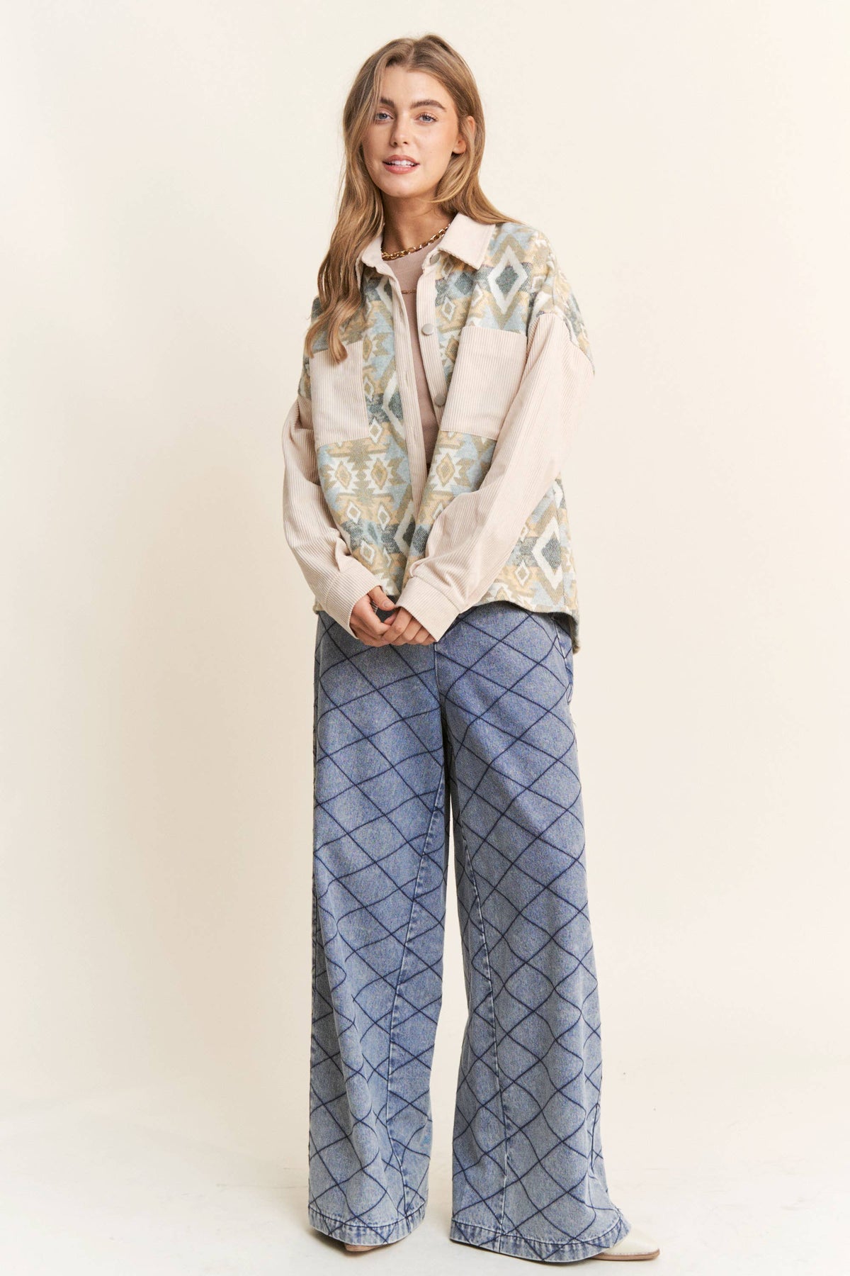Tribal Button Down Jacket