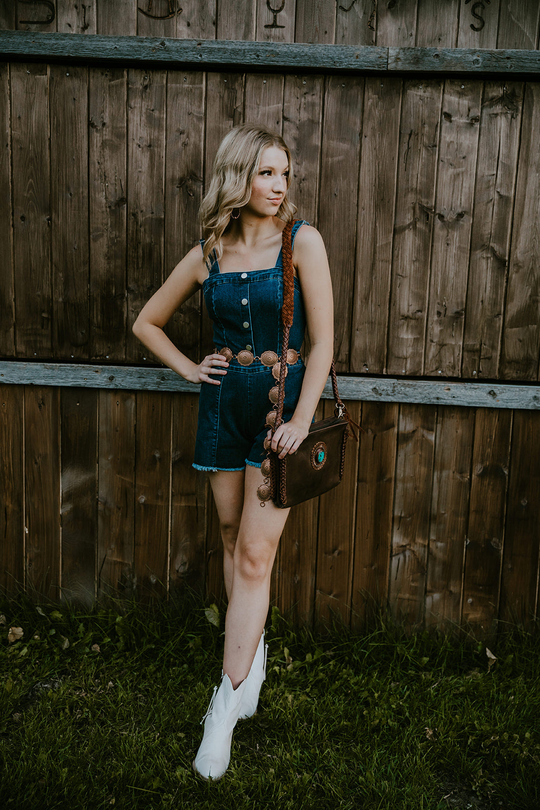 Stampede Denim Romper