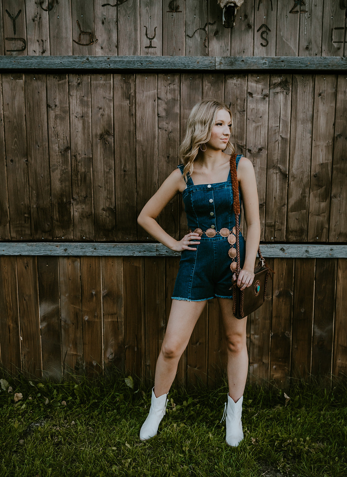 Stampede Denim Romper