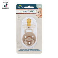 Itzy Ritzy Canada - *New Size* Itzy Soother™ Natural Rubber Paci Sets: Coconut + Toast 6-18 M