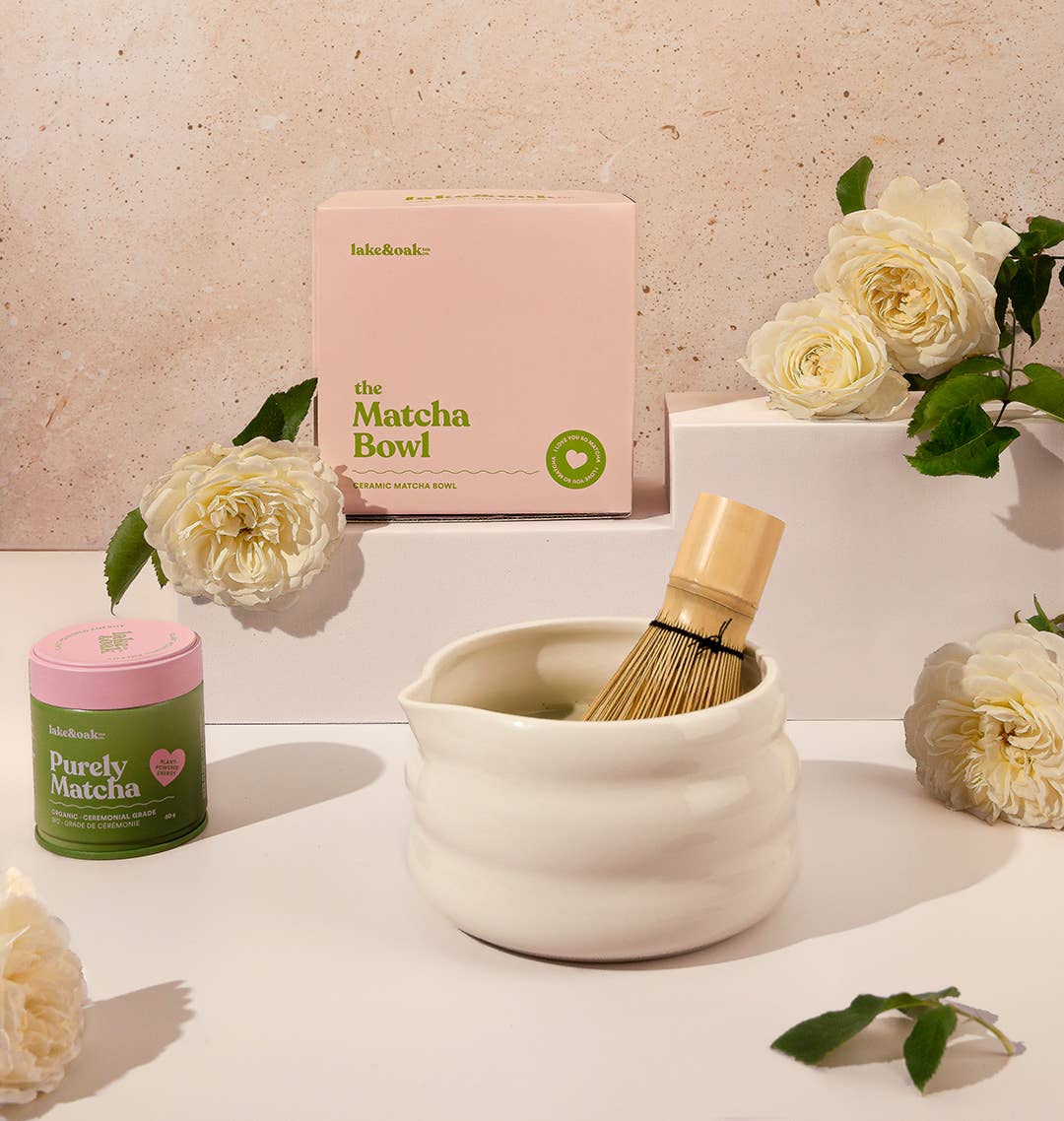 Lake & Oak Tea Co. - The Matcha Bowl: Pink