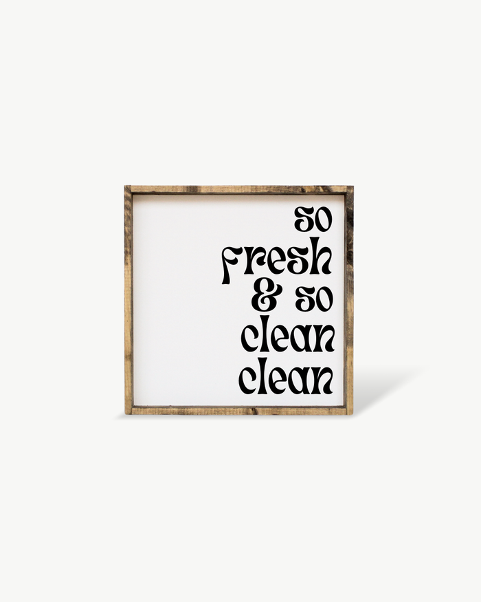 So Fresh & So Clean Clean Framed Print