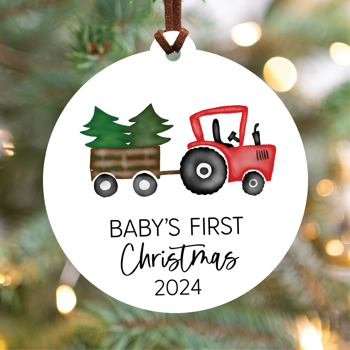 Knotty Design Co. - Baby's First Christmas Ornament 2024 | Red Tractor
