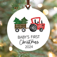Knotty Design Co. - Baby's First Christmas Ornament 2024 | Red Tractor