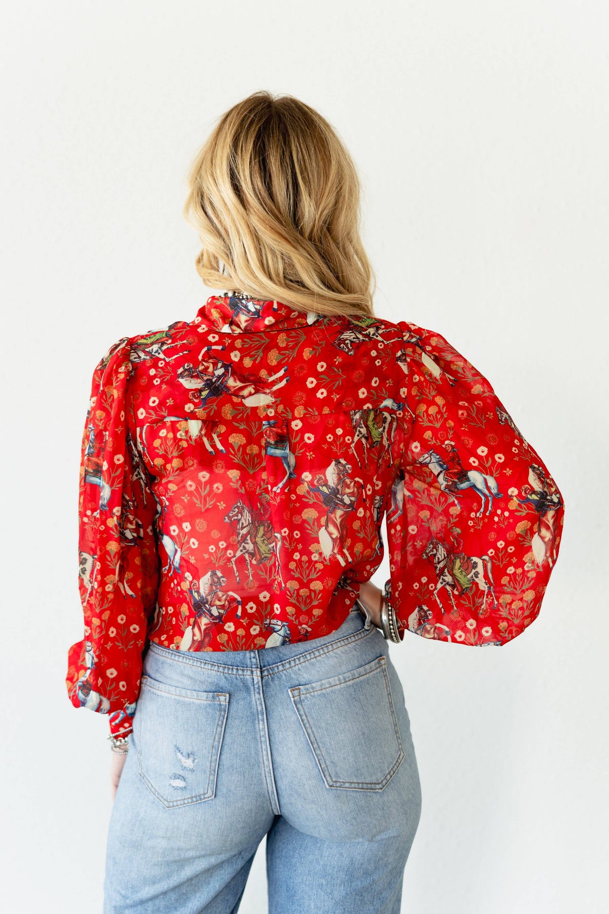 Burning Red Blouse