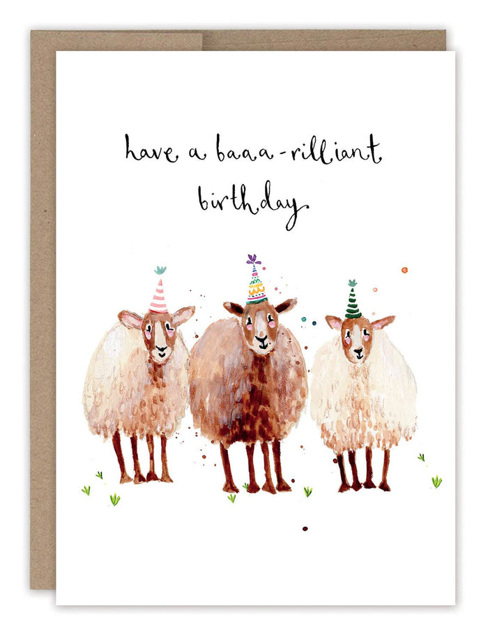 Biely & Shoaf - Sheep Baaa-rilliant Birthday Card