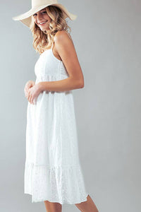 The Evie Eyelet Midi Dress