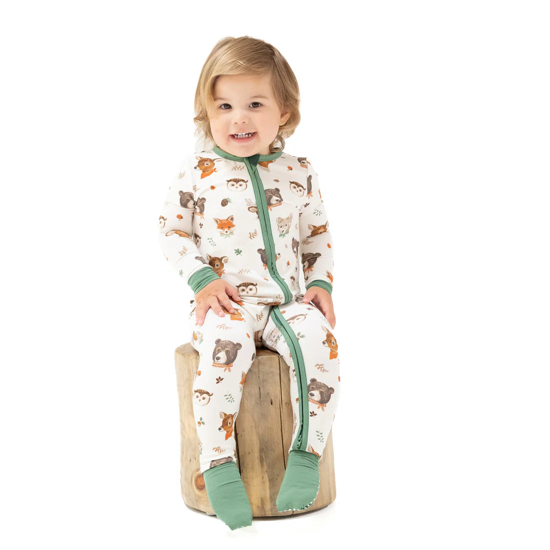 Woodland Animal Faces - Convertible Romper