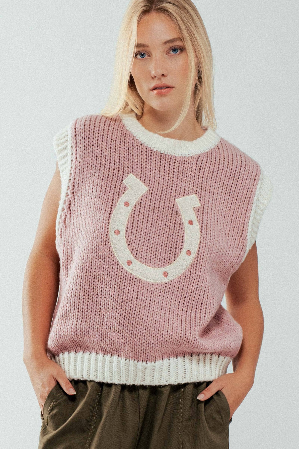 Pink Charm Horseshoe Vest