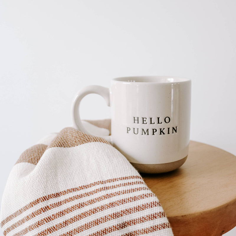Hello Pumpkin Stoneware Coffee Mug