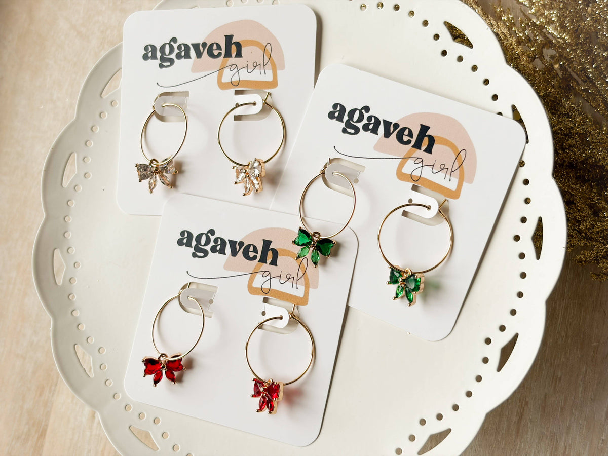 Agaveh girl - Merry Little Bows: Red