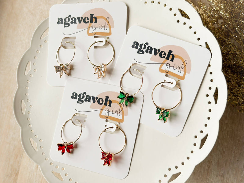 Agaveh girl - Merry Little Bows: Red