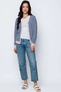 Orb Essential Cardigan - Mini Stripe