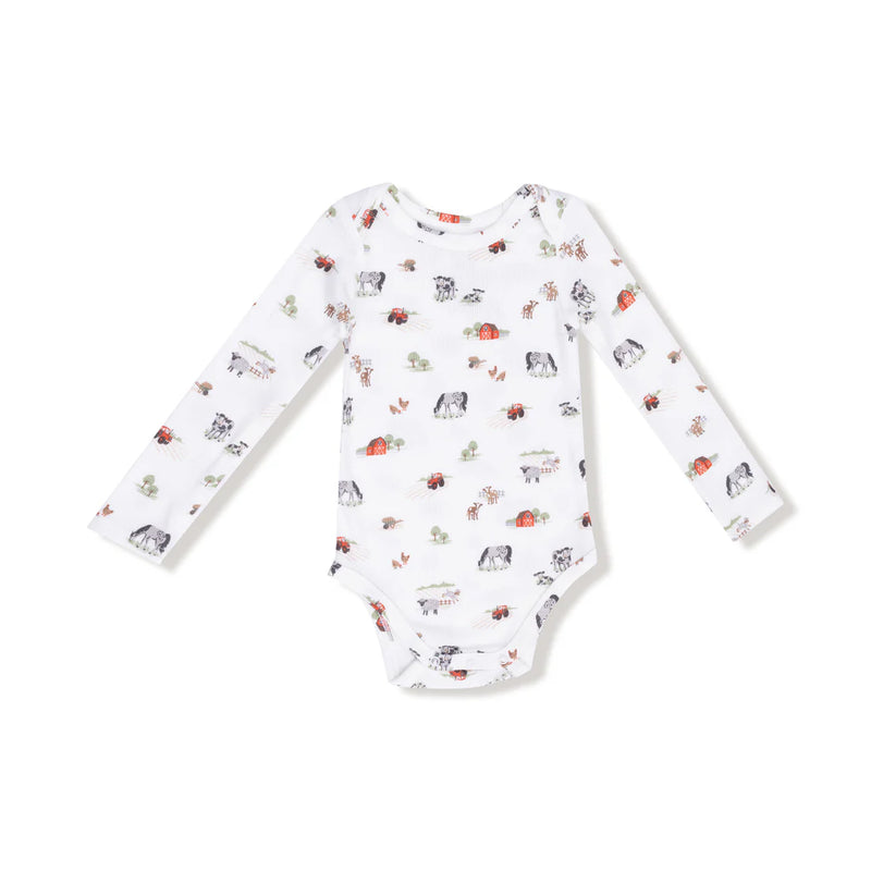 Angel Dear Lap Shoulder Bodysuit - Little Farm