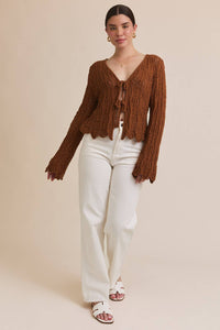 Bell Sleeve Knit Cardi (S-3XL)