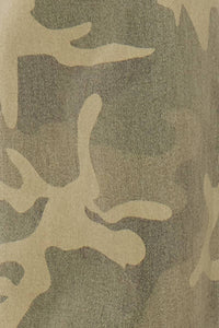 Camo Print Wide Leg Jeans