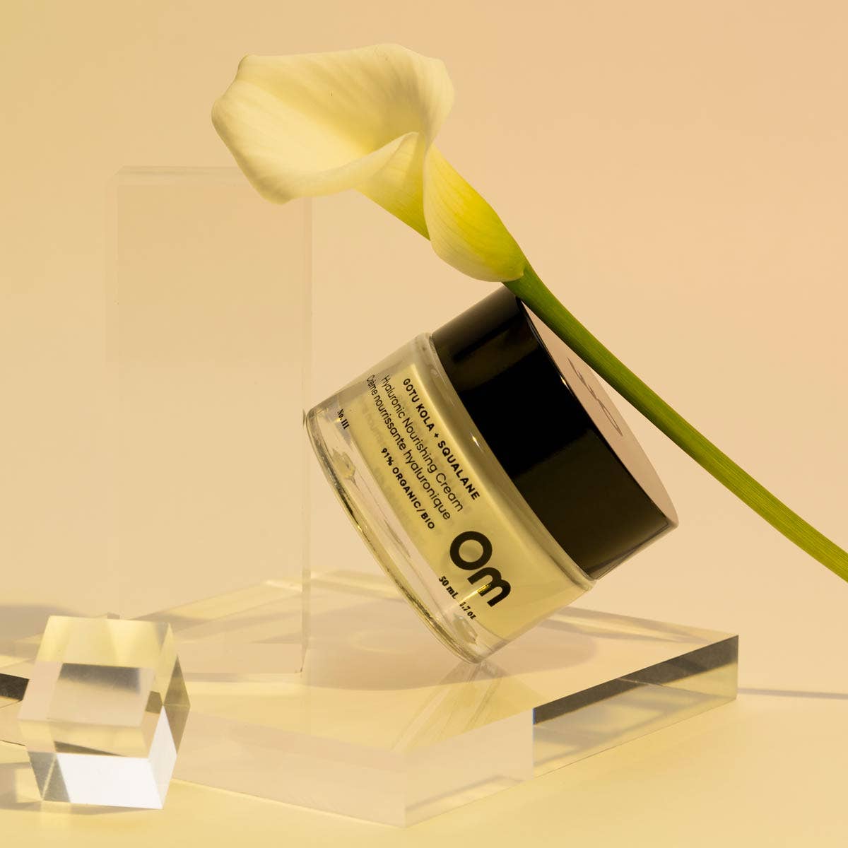 Om Organics Skincare - Gotu Kola + Squalane Hyaluronic Nourishing Cream: Full Size - 50 ml