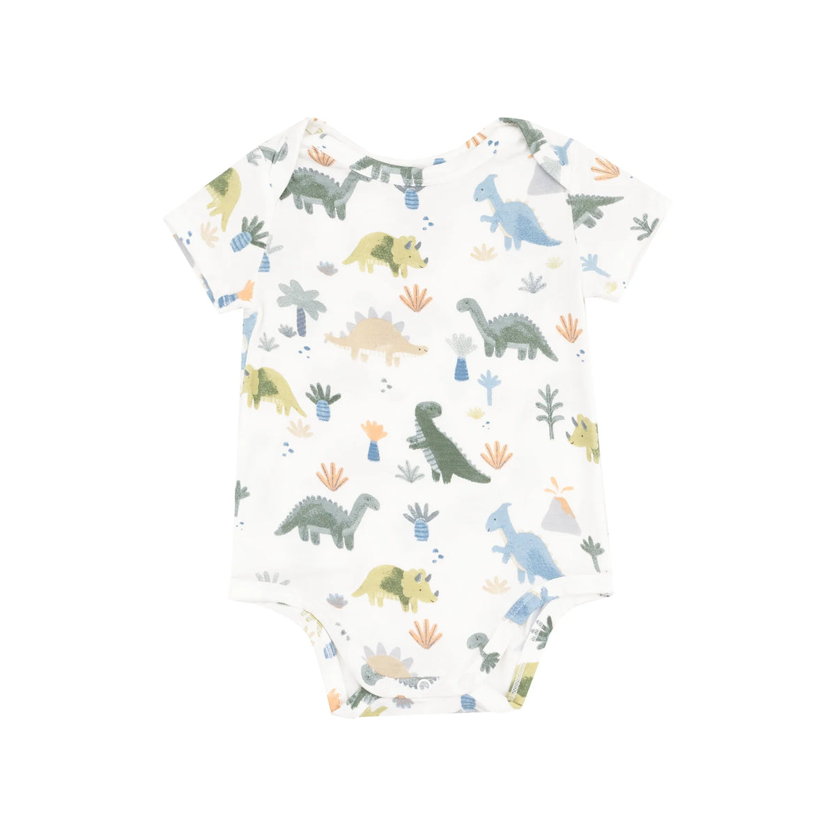 Angel Dear Short Sleeve Bodysuit-Soft Dinos
