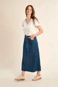 Molly Bracken Dark blue denim skirt