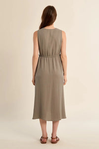 Molly Bracken Flowy Dress In Sage