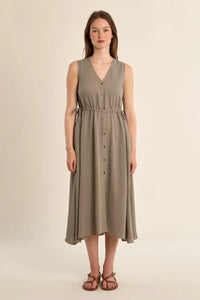 Molly Bracken Flowy Dress In Sage