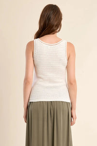 Molly Bracken Knit Tank - Cream
