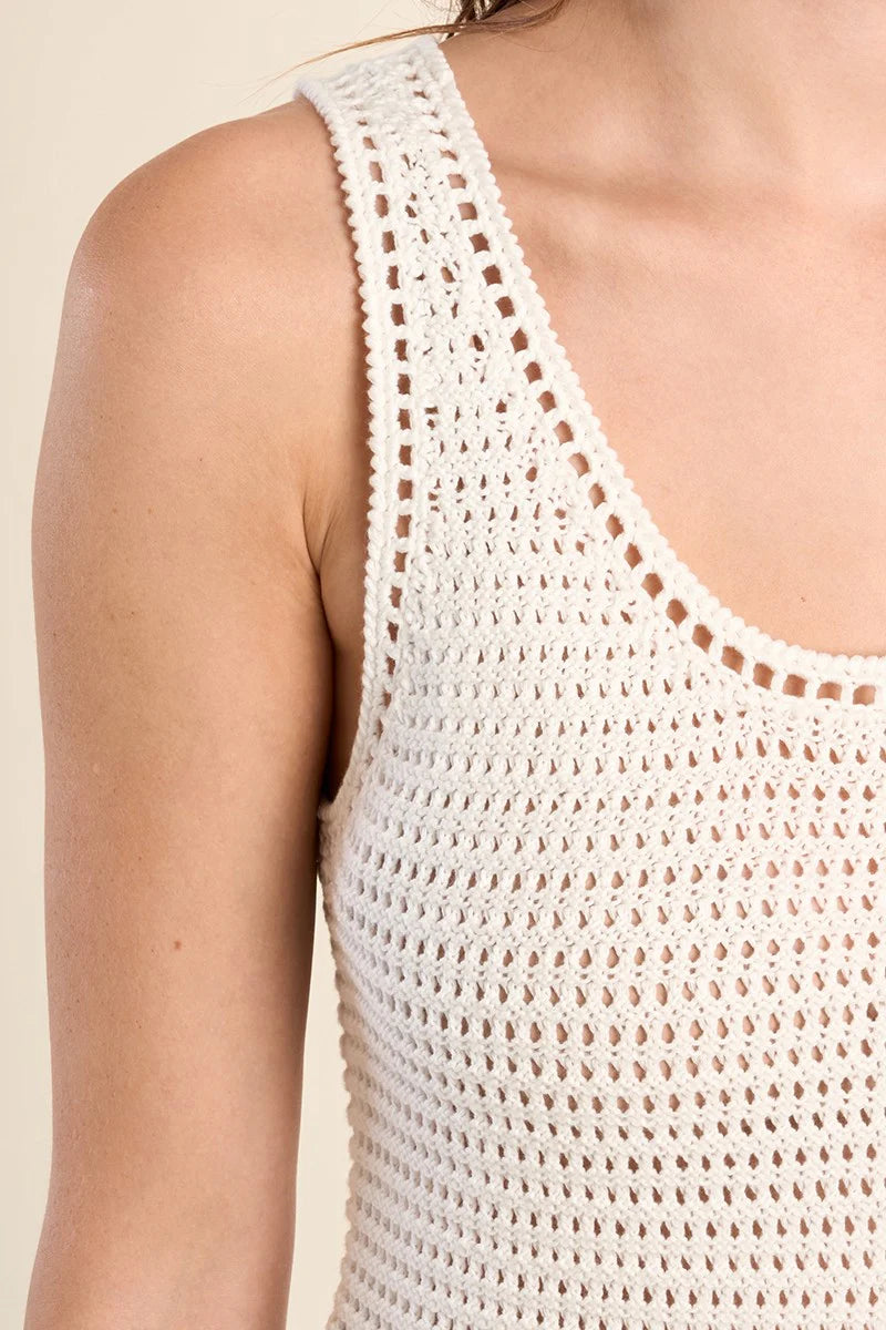 Molly Bracken Knit Tank - Cream