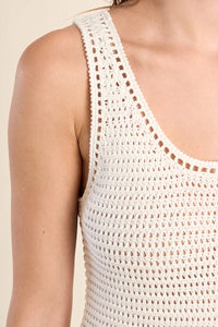 Molly Bracken Knit Tank - Cream