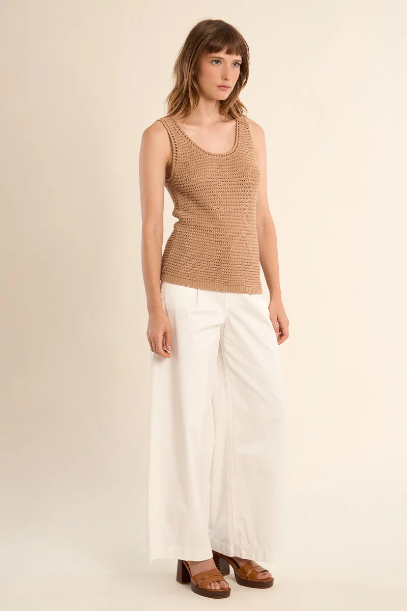 Molly Bracken Knit Tank - Beige