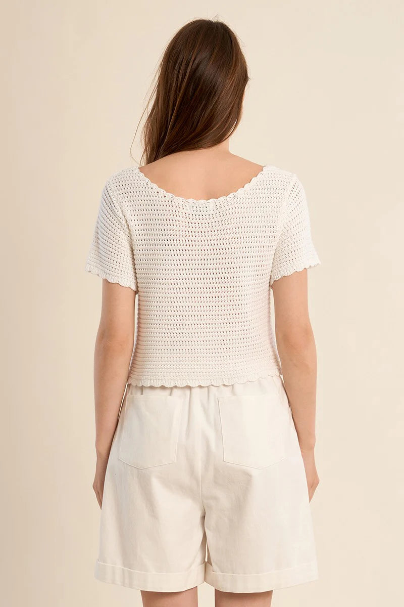 Molly Bracken Knit Cardi - White