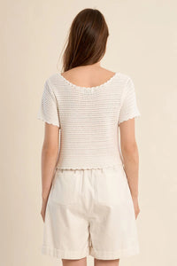 Molly Bracken Knit Cardi - White