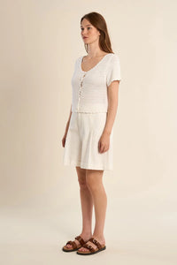 Molly Bracken Knit Cardi - White