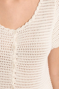 Molly Bracken Knit Cardi - White