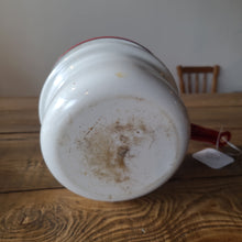 Load image into Gallery viewer, STV32 Red and White Enamel Pot
