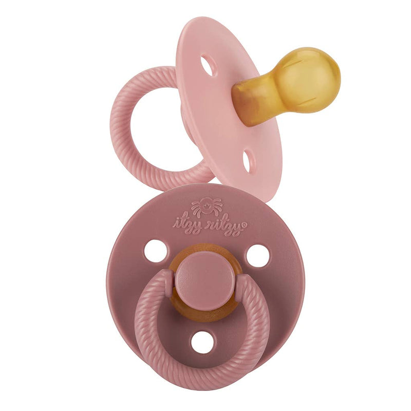 Itzy Ritzy Canada - *New Size* Itzy Soother™ Natural Rubber Paci Sets: Coconut + Toast 6-18 M