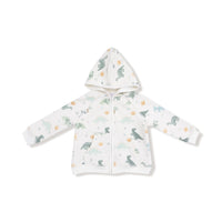 Angel Dear French Terry Zip Hoodie & Jogger Set - Soft Dinos Green