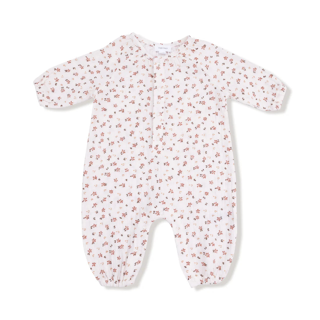 Angel Dear Peasant Romper Carrie Floral / Ivory