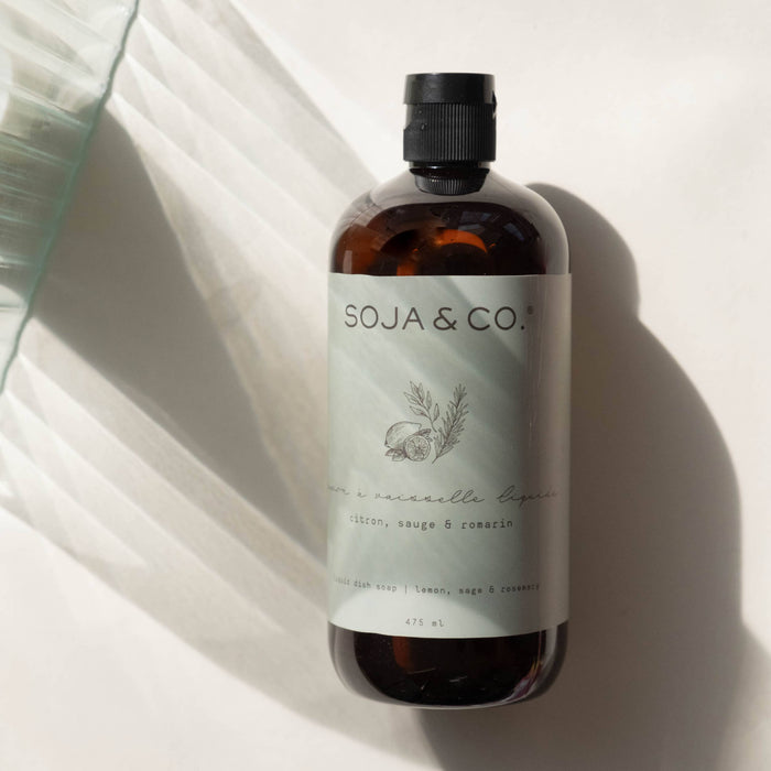 SOJA&CO.® - Liquid Dish Soap | Lemon, Sage & Rosemary