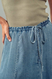 Denim Midi Skirt