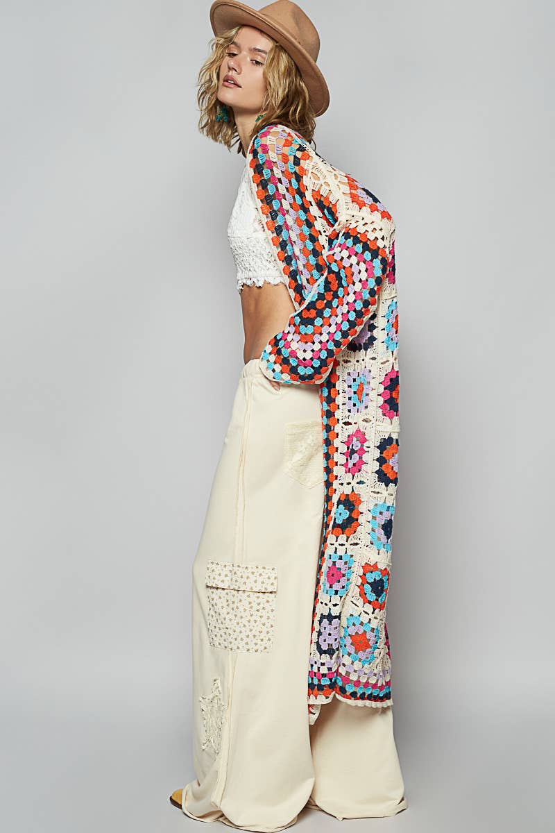 The Mabel Crochet Cardigan - Cream