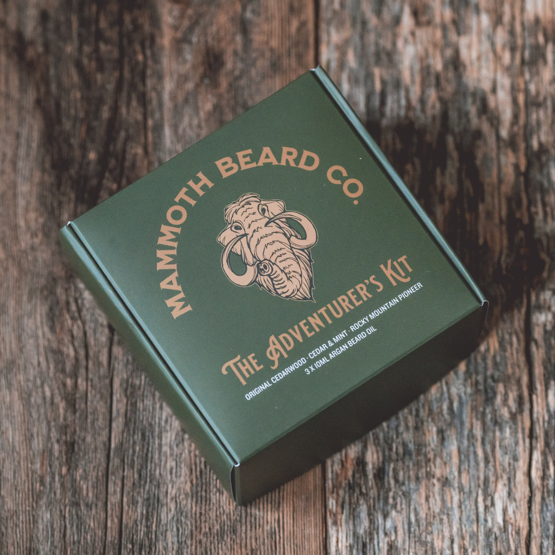 Mammoth Beard - Argan Beard Oil Three Pack Tester Kit | Mammoth Beard Co.: The Adventurer's Kit