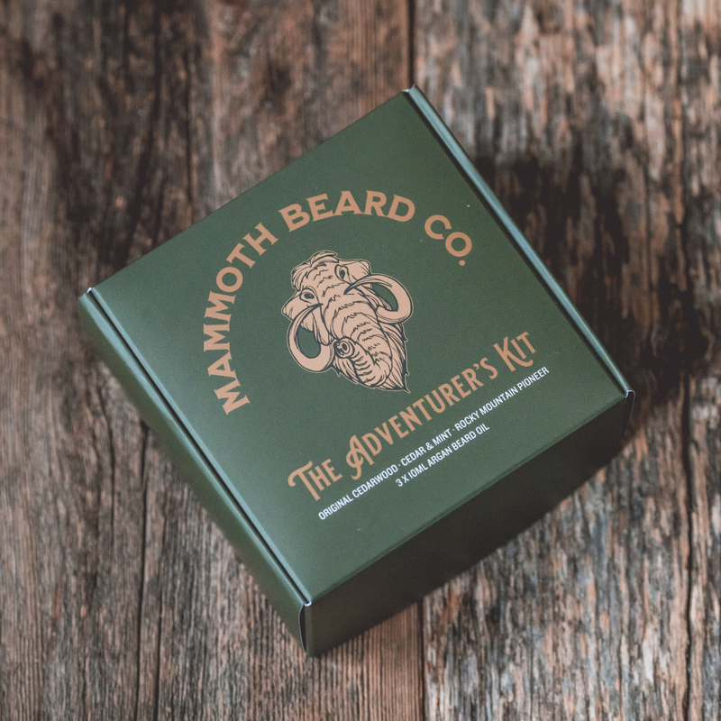Mammoth Beard - Argan Beard Oil Three Pack Tester Kit | Mammoth Beard Co.: The Gentleman's Kit