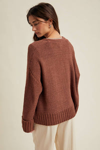 Lightweight Knit Cardi - Cocoa