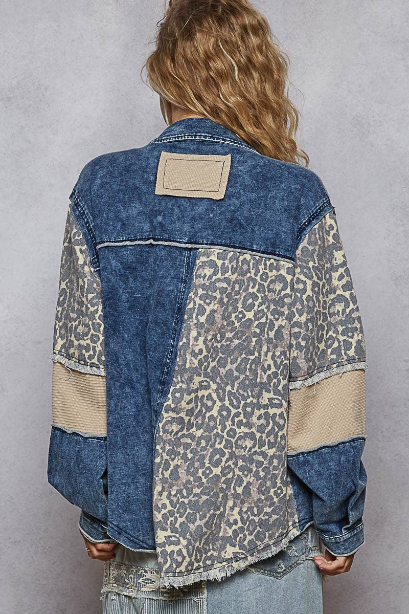 The Julia Denim and Leopard Jacket