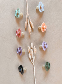 Itzy Ritzy Canada - *New Size* Itzy Soother™ Natural Rubber Paci Sets: Coconut + Toast 6-18 M