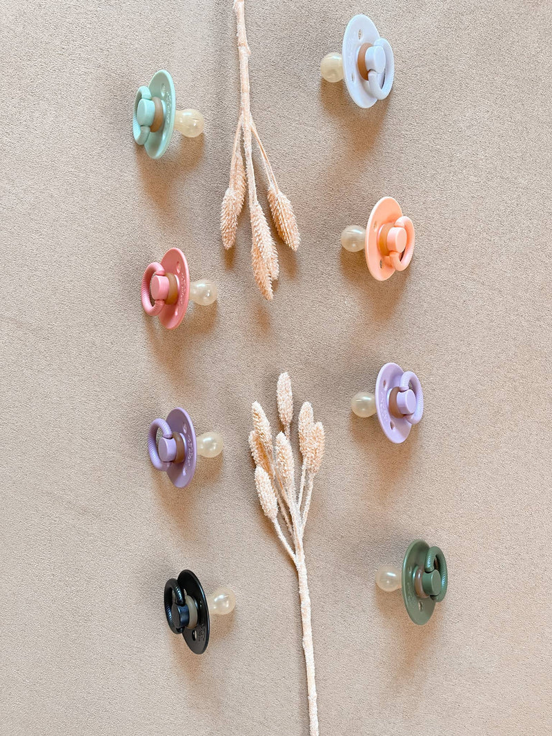 Itzy Ritzy Canada - *New Size* Itzy Soother™ Natural Rubber Paci Sets: Coconut + Toast 6-18 M