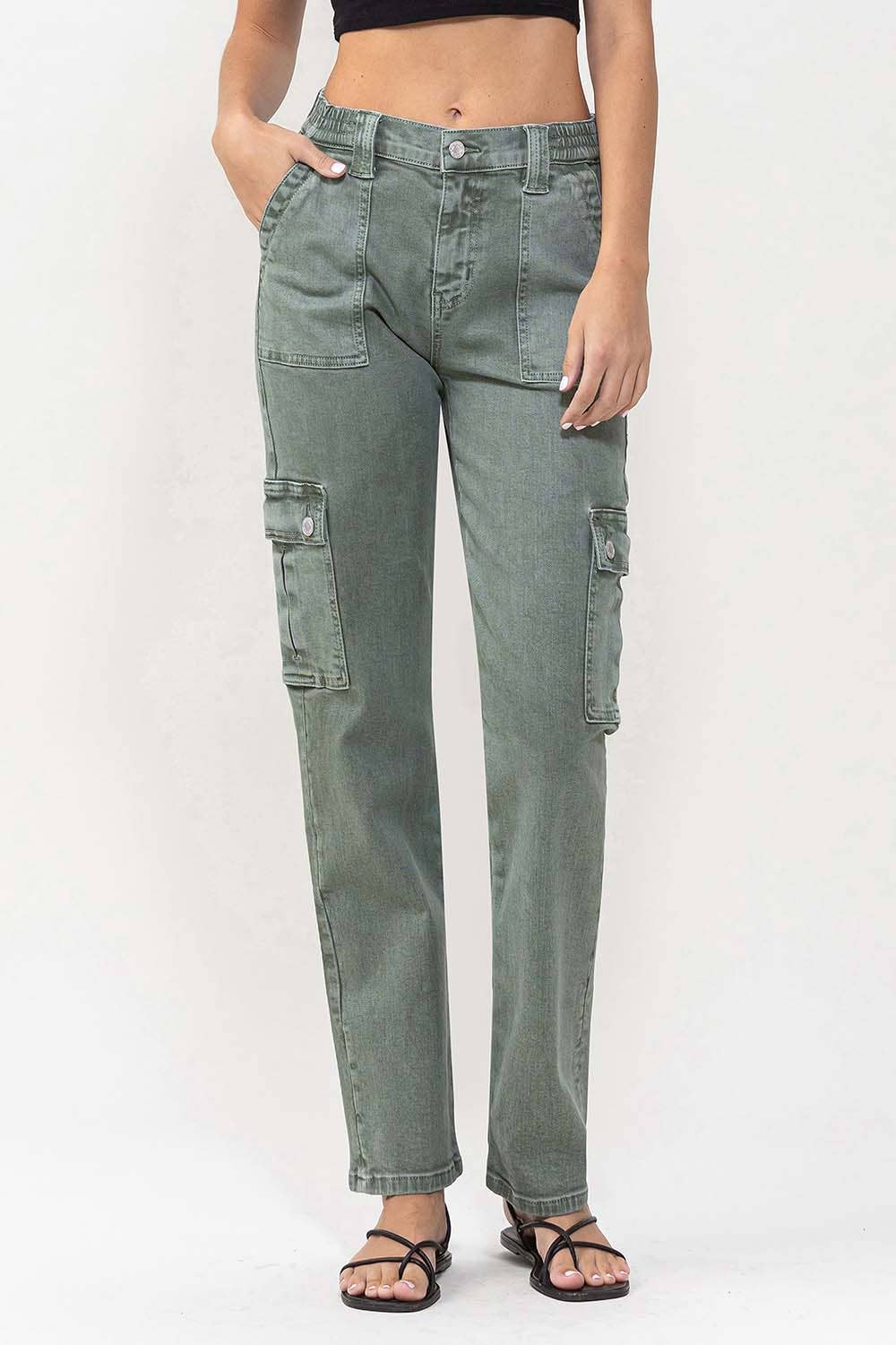 Cargo Patch Pocket Jeans